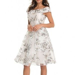 Chi Chi London Miranda Flower Off Shoulder Dress